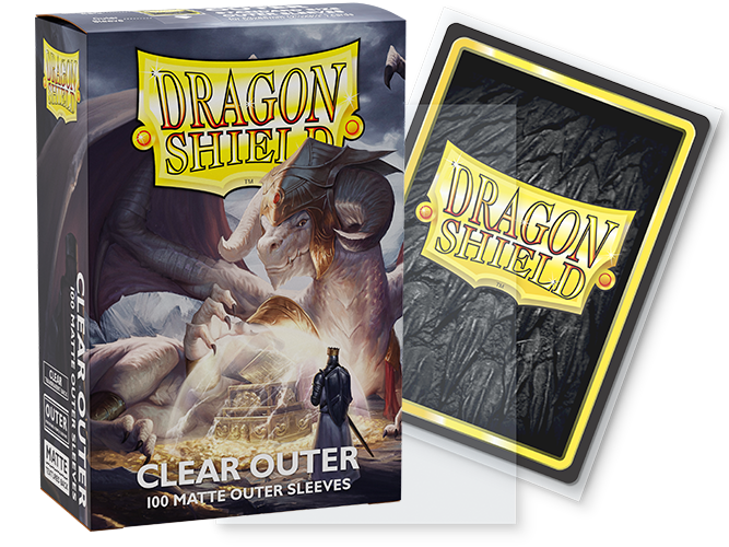 Dragon Shield Sleeves: Outer Sleeves Standard Matte - Clear 100CT