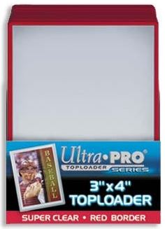 Ultrapro Red 3X4" Toploads"